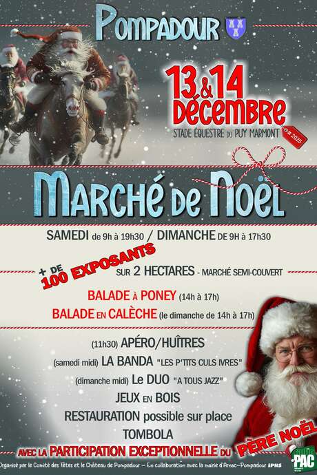 Christmas market at Pompadour